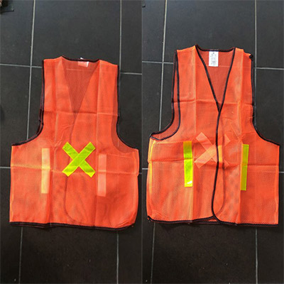 Rompi Safety Proyek Orange Jaring GO SAVE Scotlite K3 Murah