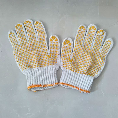 Sarung Tangan Bintik Kuning, Sarung Tangan Polkadot Matahari, Blue Rabbit