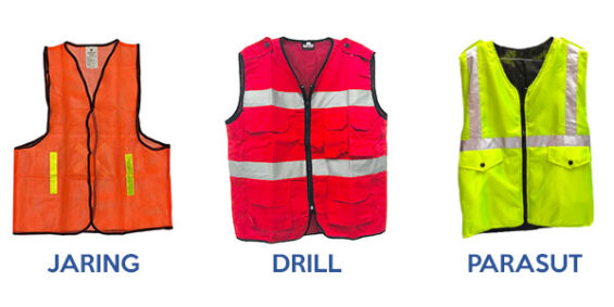 Perbandingan Bahan Rompi Safety: Jaring, Drill, Parasut, Bedanya Apa