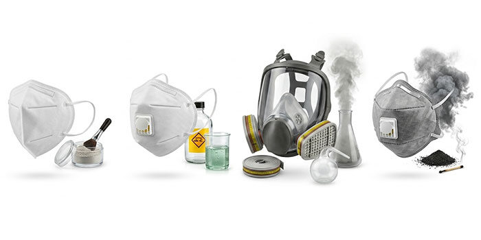 Jenis masker safety untuk debu kimia dan asap